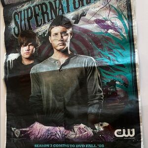 Warner Bros. Supernatural Graphic Tote - Teal, Black & Purple Comic Con 2008